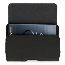 Заредете изображение във визуализатора на галерията – Telone MAX Belt Holster (SIZE 13) for Iphone 7/8/11 Pro/12 Mini/13 Mini/SE 2020/SE 2022/X/XS black, leather

