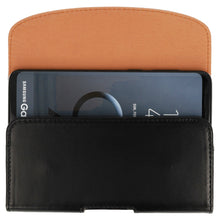 Заредете изображение във визуализатора на галерията – Telone VIVA Belt Holster (SIZE 17) for Iphone 6/7/8 Plus/Xs Max/Samsung A32/A51/S10/S20/S21 black, leather
