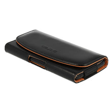 Заредете изображение във визуализатора на галерията – Telone VIVA Belt Holster (SIZE 17) for Iphone 6/7/8 Plus/Xs Max/Samsung A32/A51/S10/S20/S21 black, leather

