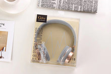 Заредете изображение във визуализатора на галерията – GJBY headphones - AUDIO EXTRA BASS GJ-18 with microphone Grey
