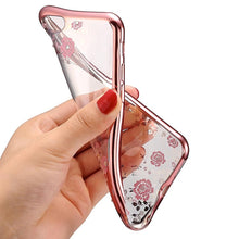 Заредете изображение във визуализатора на галерията – Back Case DIAMOND FLOWER for Iphone 11 Pro Max rose gold
