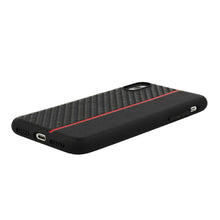 Заредете изображение във визуализатора на галерията – MOTO CARBON Case for Samsung Galaxy A6 Plus 2018 Black with red stripe
