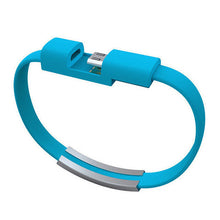Заредете изображение във визуализатора на галерията – Bracelet cable - USB to Micro USB - blue
