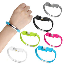 Заредете изображение във визуализатора на галерията – Bracelet cable - USB to Micro USB - blue
