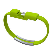Заредете изображение във визуализатора на галерията – Bracelet cable - USB to Micro USB - green
