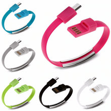 Заредете изображение във визуализатора на галерията – Bracelet cable - USB to Micro USB - green
