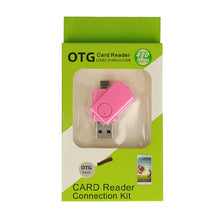 Заредете изображение във визуализатора на галерията – Micro SD Cards Reader CR08 Micro USB pink
