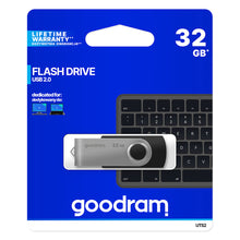 Заредете изображение във визуализатора на галерията – GOODRAM UTS2 Pendrive - 16GB USB 2.0 BLACK
