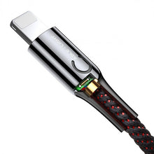 Заредете изображение във визуализатора на галерията – Baseus Cable C-shaped Light Intelligent - USB to Lightning - (CALCD-01) black
