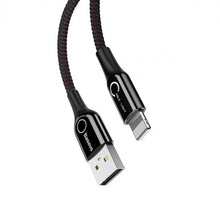 Заредете изображение във визуализатора на галерията – Baseus Cable C-shaped Light Intelligent - USB to Lightning - (CALCD-01) black
