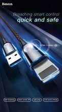 Заредете изображение във визуализатора на галерията – Baseus Cable C-shaped Light Intelligent - USB to Lightning - (CALCD-01) black
