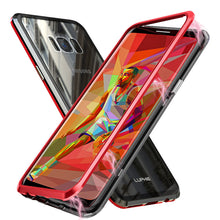 Заредете изображение във визуализатора на галерията – Luphie Bicolor Magnetic SWORD Case for Iphone XS MAX (6,5&quot;) black-red

