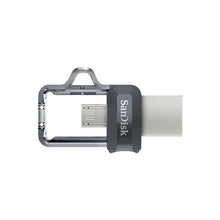 Заредете изображение във визуализатора на галерията – Pendrive SANDISK ULTRA DUAL DRIVE m3.0 - 64GB 150MB / s - USB 3.0 / Micro USB
