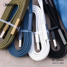 Заредете изображение във визуализатора на галерията – REMAX Cable Kerolla RC-094th 3 in 1 - USB to Micro USB, Type C, Lightning - Green
