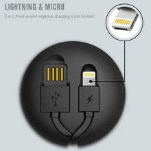 Заредете изображение във визуализатора на галерията – REMAX Cable Cutebaby RC-99t 2 in 1 - USB to Micro USB, Lightning - Black
