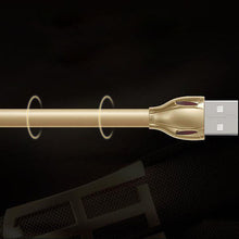 Заредете изображение във визуализатора на галерията – REMAX Cable Laser RC-035i - USB to Lightning - Iphone 5/6/7/8/X GOLD

