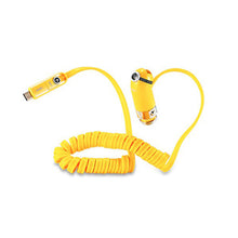 Заредете изображение във визуализатора на галерията – REMAX Car Charger Cutie RCC-211 - USB - 2,4A with 3 in 1 cable Micro USB, Lightning, Type C YELLOW
