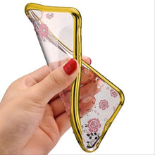 Заредете изображение във визуализатора на галерията – Back Case DIAMOND FLOWER for Iphone 12/12 Pro gold
