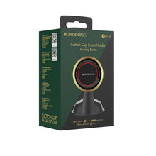 Заредете изображение във визуализатора на галерията – Borofone Car holder BH14 Journey Series magnetic with suction cup black-red
