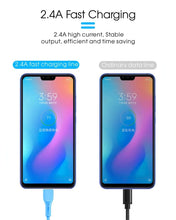 Заредете изображение във визуализатора на галерията – Cable Silicone - USB to Micro USB - QC 3.0 1 metre white
