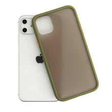 Заредете изображение във визуализатора на галерията – Vennus Color Button Bumper for Iphone 12 Pro Max Olive
