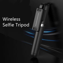 Заредете изображение във визуализатора на галерията – Selfie Stick MINI - with detachable bluetooth remote control and tripod - P50 BLACK
