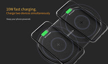 Заредете изображение във визуализатора на галерията – Nillkin Wireless GEMINI Induction Dual Fast Charging Pad MC031 black
