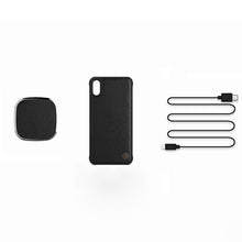 Заредете изображение във визуализатора на галерията – Nillkin 2 in 1 - adjustable grille holder and MC016 wireless magnetic induction charger + Iphone X case brown
