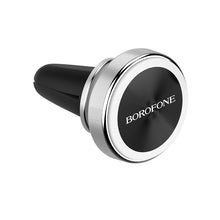 Заредете изображение във визуализатора на галерията – Borofone Car holder BH6 Platinum magnetic, air vent mount silver
