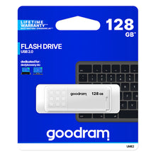 Заредете изображение във визуализатора на галерията – GOODRAM UME2 Pendrive - 128GB USB 2.0 WHITE
