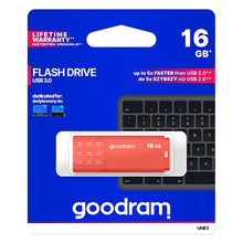 Заредете изображение във визуализатора на галерията – GOODRAM UME3 Pendrive - 16GB USB 3.0 ORANGE
