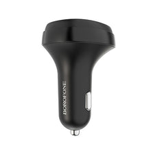 Заредете изображение във визуализатора на галерията – Borofone Transmitter FM BC26 Music Joy MP3, Bluetooth - 2xUSB - 2,1A black
