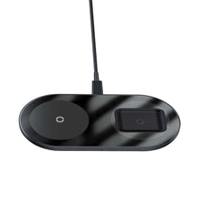 Заредете изображение във визуализатора на галерията – Baseus Induction Charger SIMPLE PRO 2in1 for phone + AirPods Type C (WXJK-C01) Black
