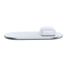 Заредете изображение във визуализатора на галерията – Baseus Induction Charger SIMPLE PRO 2in1 for phone + AirPods Type C (WXJK-C02) White
