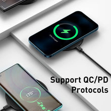 Заредете изображение във визуализатора на галерията – Baseus Induction Charger SIMPLE Magnetic Type C (WXJK-E01) Black
