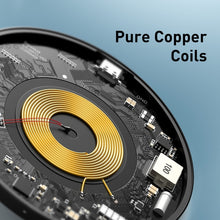 Заредете изображение във визуализатора на галерията – Baseus Induction Charger SIMPLE Magnetic Type C (WXJK-E02) Transparent
