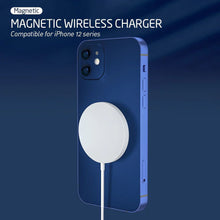 Заредете изображение във визуализатора на галерията – Wireless Induction Charger QI Fast Charge 15W Iphone 12/12 Mini/12 Pro/12 Pro Max/13/13 Mini/13 Pro/13 Pro Max/14/14 Pro/14 Plus/14 Pro Max - White
