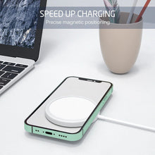 Заредете изображение във визуализатора на галерията – Wireless Induction Charger QI Fast Charge 15W Iphone 12/12 Mini/12 Pro/12 Pro Max/13/13 Mini/13 Pro/13 Pro Max/14/14 Pro/14 Plus/14 Pro Max - White
