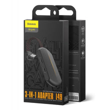 Заредете изображение във визуализатора на галерията – Baseus Adapter Gamo L47 - Lightning male to 2xLightning + jack 3,5mm female - 2A (CALL47-01) black
