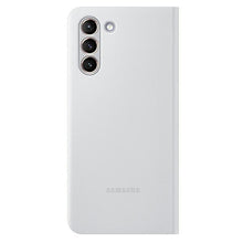 Заредете изображение във визуализатора на галерията – Original Case for Samsung S21 Galaxy - LED View Cover (ef-ng991pj) LIGHT GREY

