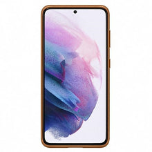 Заредете изображение във визуализатора на галерията – Original Case for Samsung S21 Plus Galaxy - Leather Cover (ef-vg996la) BROWN
