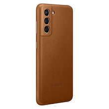 Заредете изображение във визуализатора на галерията – Original Case for Samsung S21 Plus Galaxy - Leather Cover (ef-vg996la) BROWN
