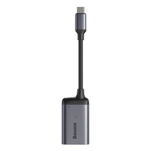 Заредете изображение във визуализатора на галерията – Baseus Adapter HUB - Type C to VGA + Type C PD - (CAHUB-O0G) dark grey
