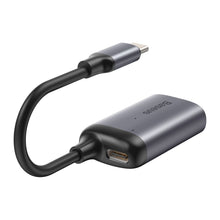 Заредете изображение във визуализатора на галерията – Baseus Adapter HUB - Type C to VGA + Type C PD - (CAHUB-O0G) dark grey
