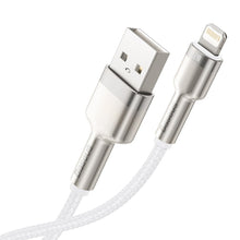 Заредете изображение във визуализатора на галерията – Baseus Cable Cafule Metal - USB to Lightning - 2.4A 1 metre (CALJK-A02) white
