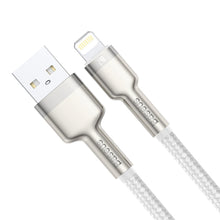 Заредете изображение във визуализатора на галерията – Baseus Cable Cafule Metal - USB to Lightning - 2.4A 1 metre (CALJK-A02) white
