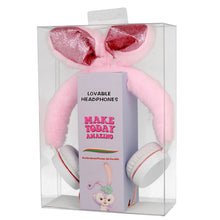 Заредете изображение във визуализатора на галерията – GJBY headphones - Plush RABBIT Pink
