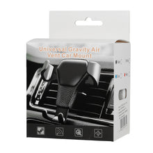 Заредете изображение във визуализатора на галерията – Car holder - gravity YC001 air vent mount black
