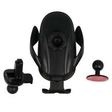 Заредете изображение във визуализатора на галерията – Car holder - gravity CF98 with induction charging air vent mount 15W black

