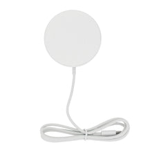 Заредете изображение във визуализатора на галерията – Wireless Induction Charger QI Universal Fast Charge magnetic - C03 with stand 15W White (min.2A)
